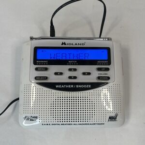 Midland Weather Alert Radio Early Warning Protection Hazard Alert WR-120EZ